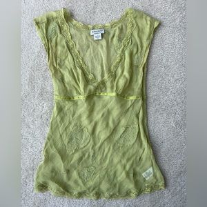 Vintage GUESS Green Top